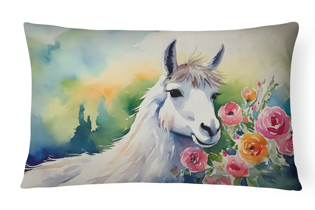 Llama Throw Pillow-0