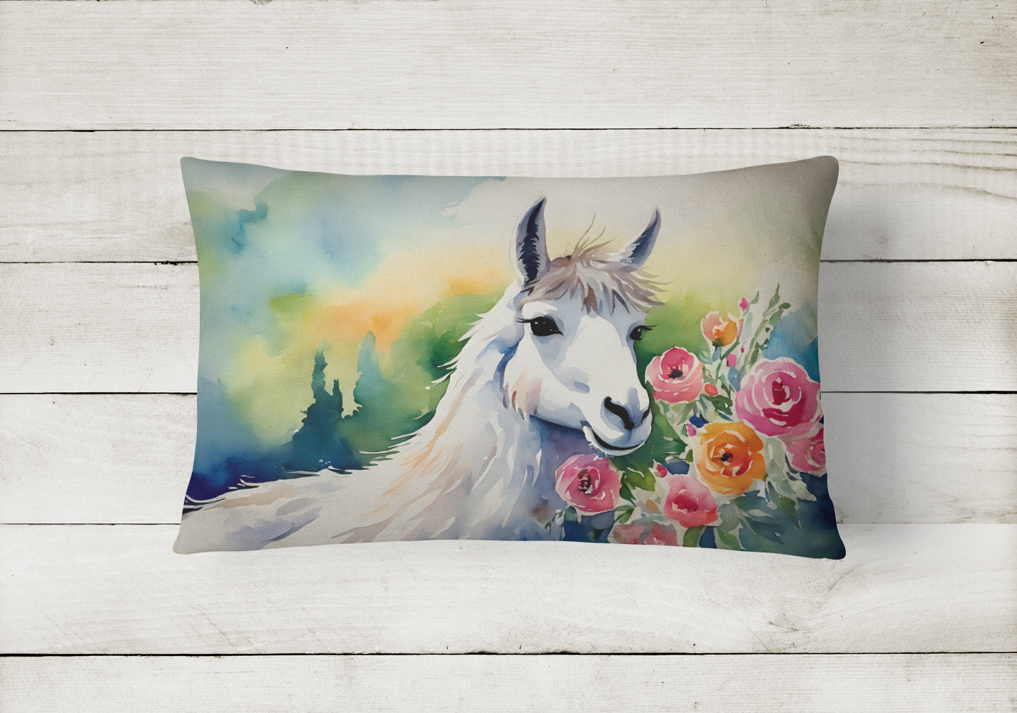 Llama Throw Pillow-1