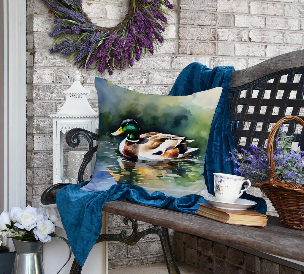 Mallard Throw Pillow-3