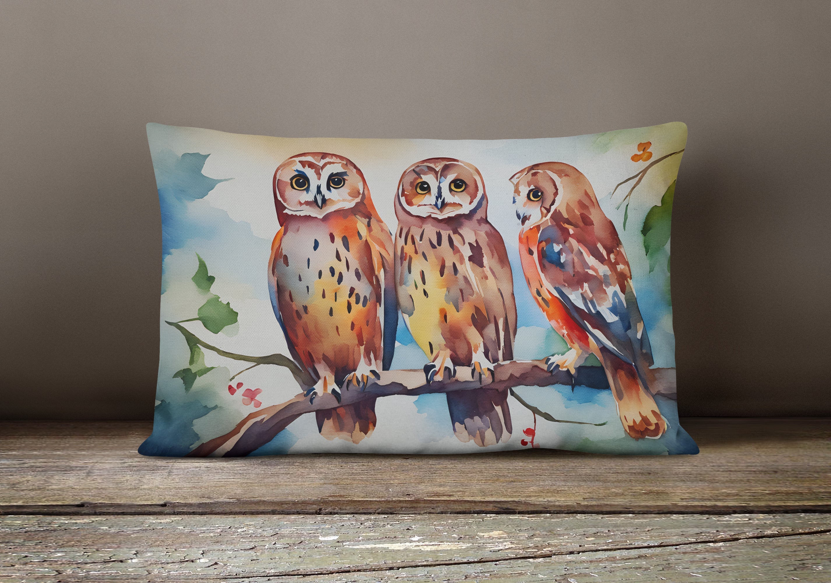 Owls Throw Pillow-3