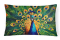 Peacock Throw Pillow-0