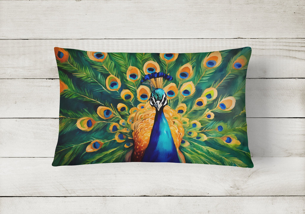 Peacock Throw Pillow-1