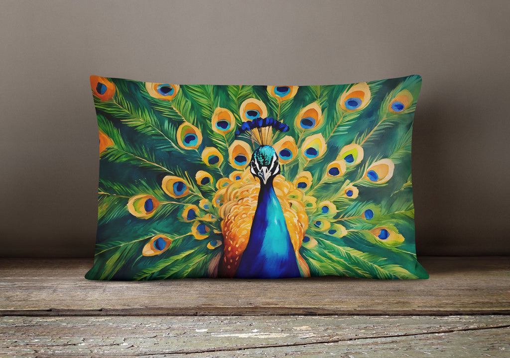Peacock Throw Pillow-3