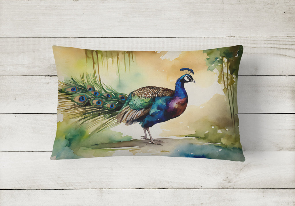 Peacock Throw Pillow-1