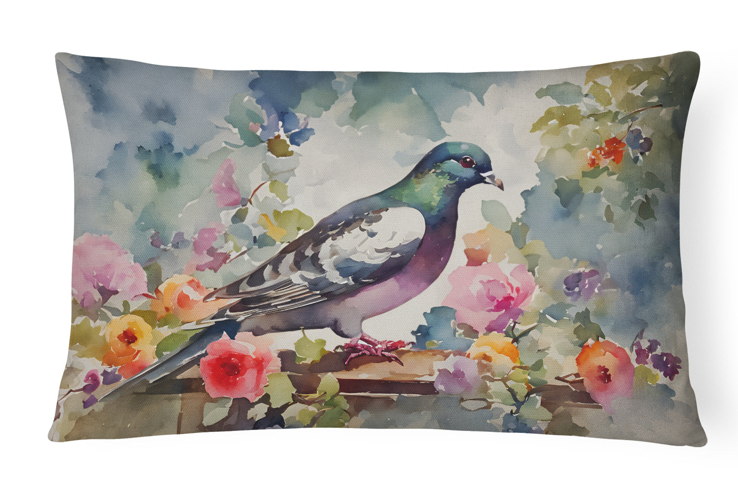 Pigeon Throw Pillow-0