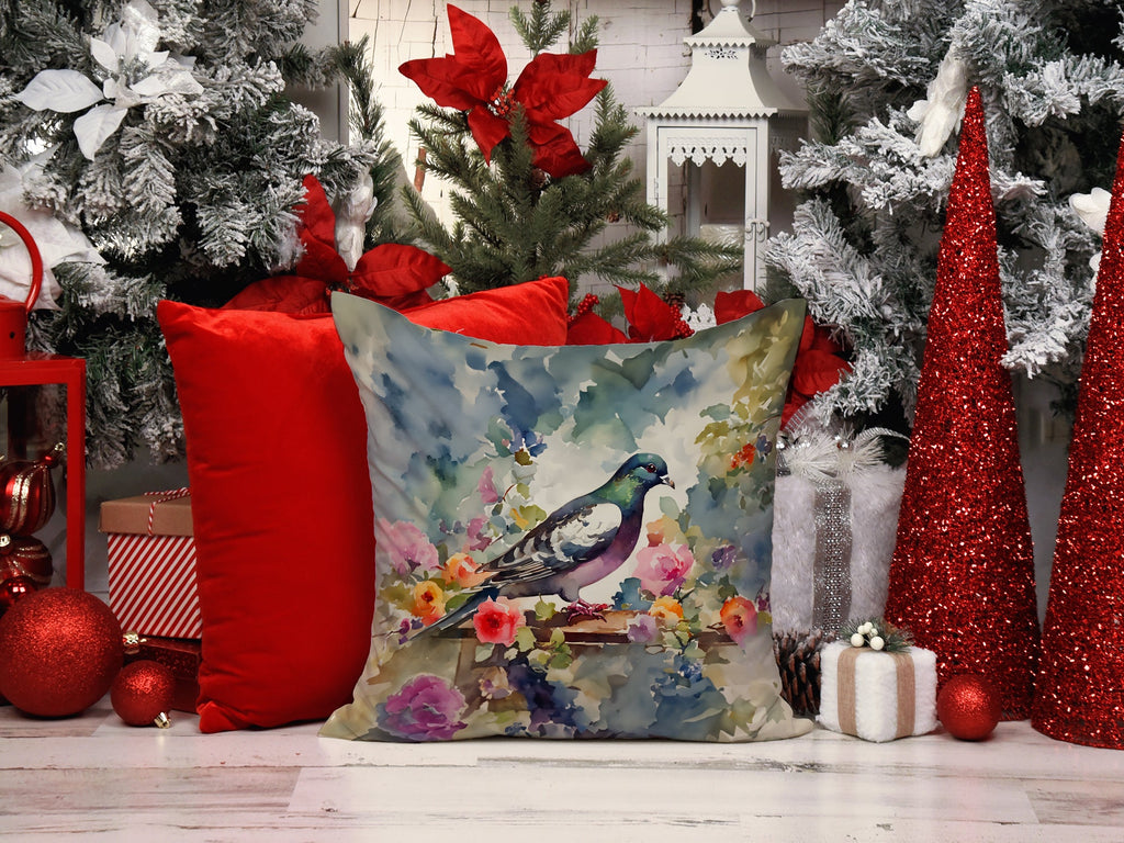 Pigeon Throw Pillow-4