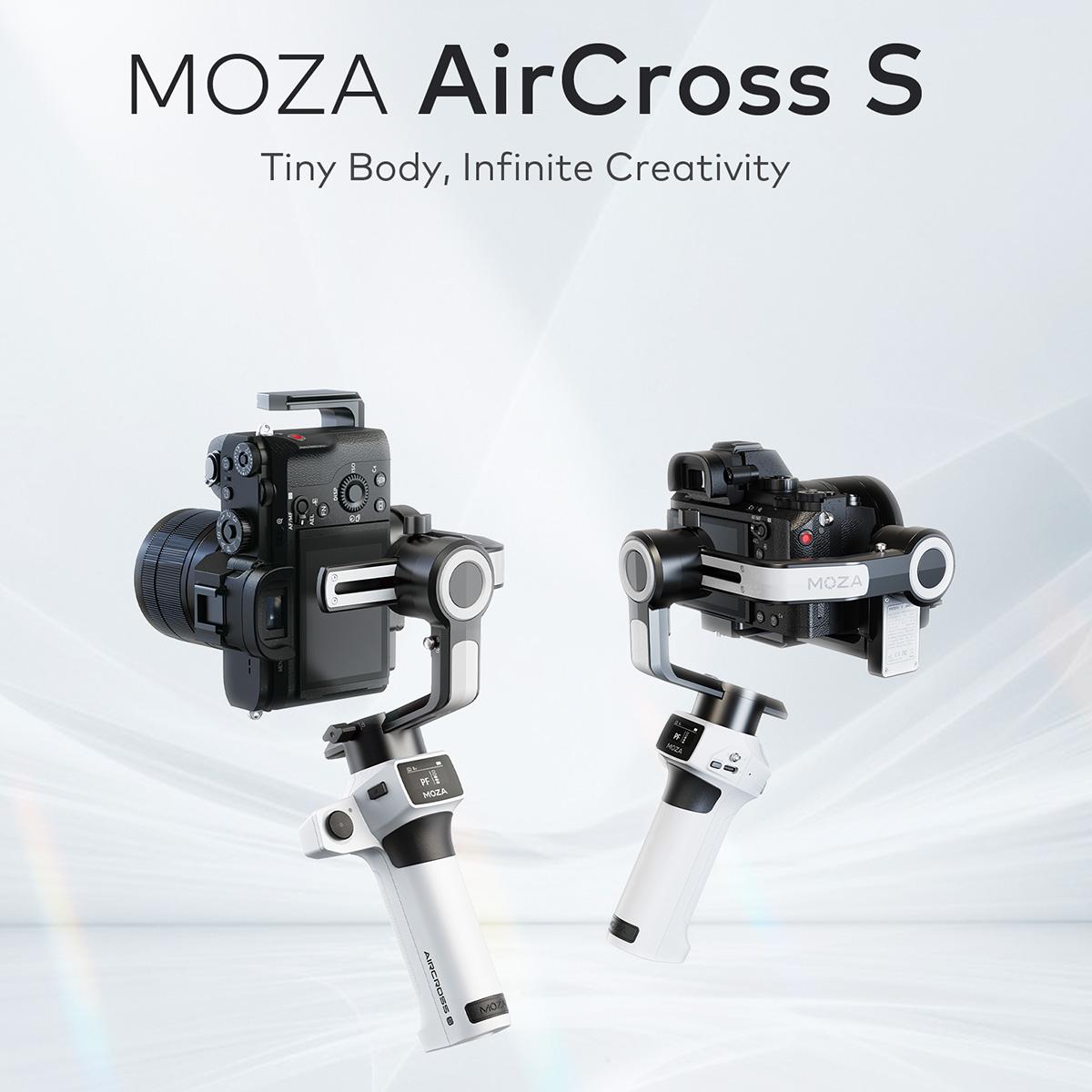 NNEIDS Aircross S 3 Axis Foldable Handheld Gimbal Stabilizer For Dslr Cameras And Smart Phone White
