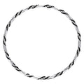 Women’s 925 Silver Twisted Rope Cuff Bangle – Elegant Minimalist Jewelry DGB1014-0