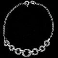 Silver 925 Textured Link Bracelet – Elegant Everyday Chain Jewelry DGB1028-0