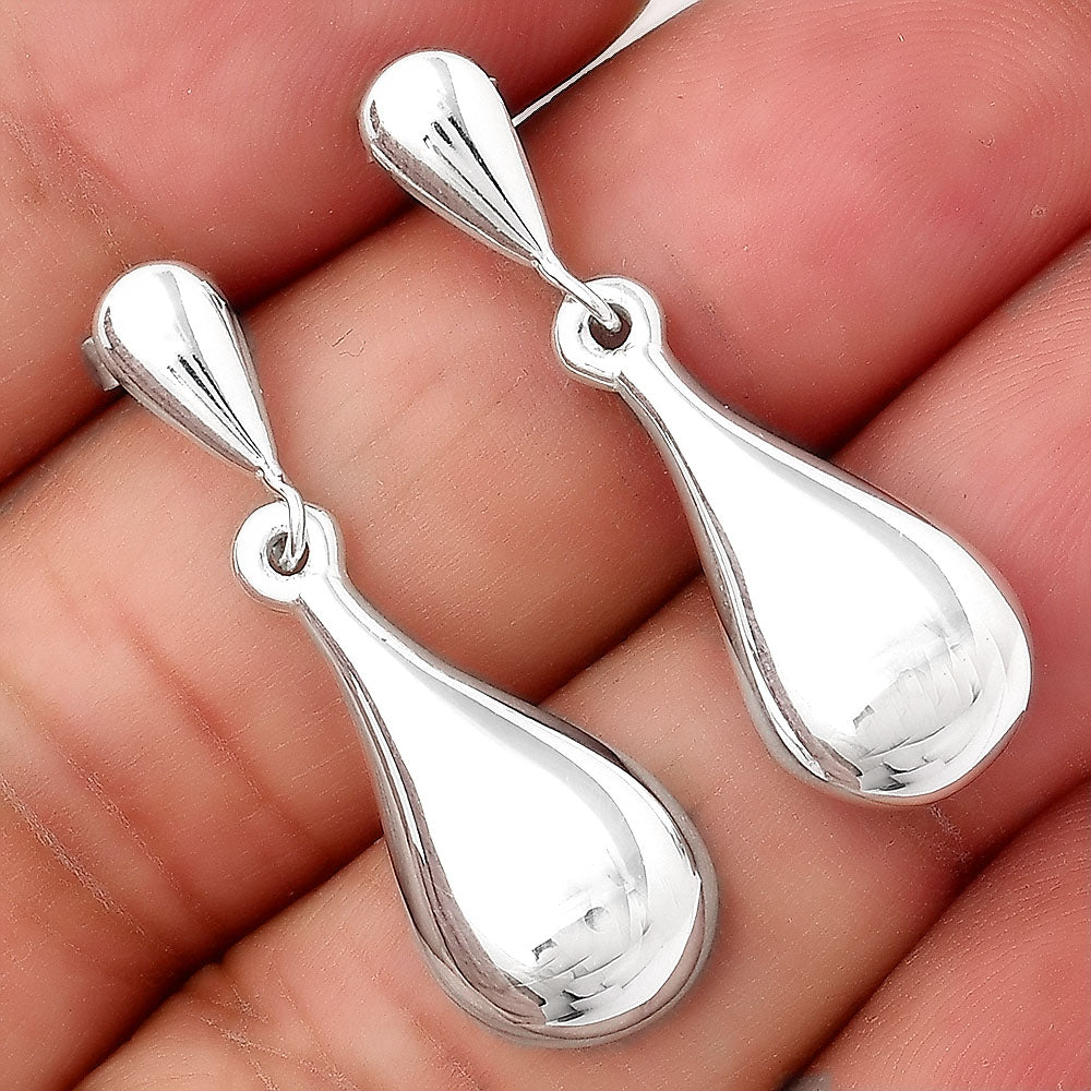 Elegant 925 Silver Teardrop Earrings Jewelry – Lightweight Dangle Design DGE1045-0