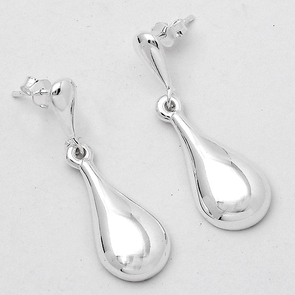 Elegant 925 Silver Teardrop Earrings Jewelry – Lightweight Dangle Design DGE1045-1