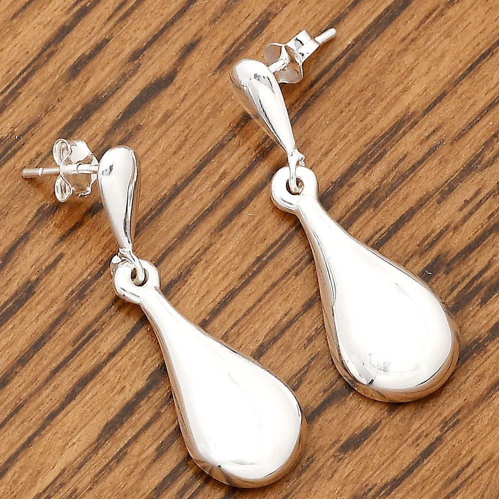 Elegant 925 Silver Teardrop Earrings Jewelry – Lightweight Dangle Design DGE1045-2
