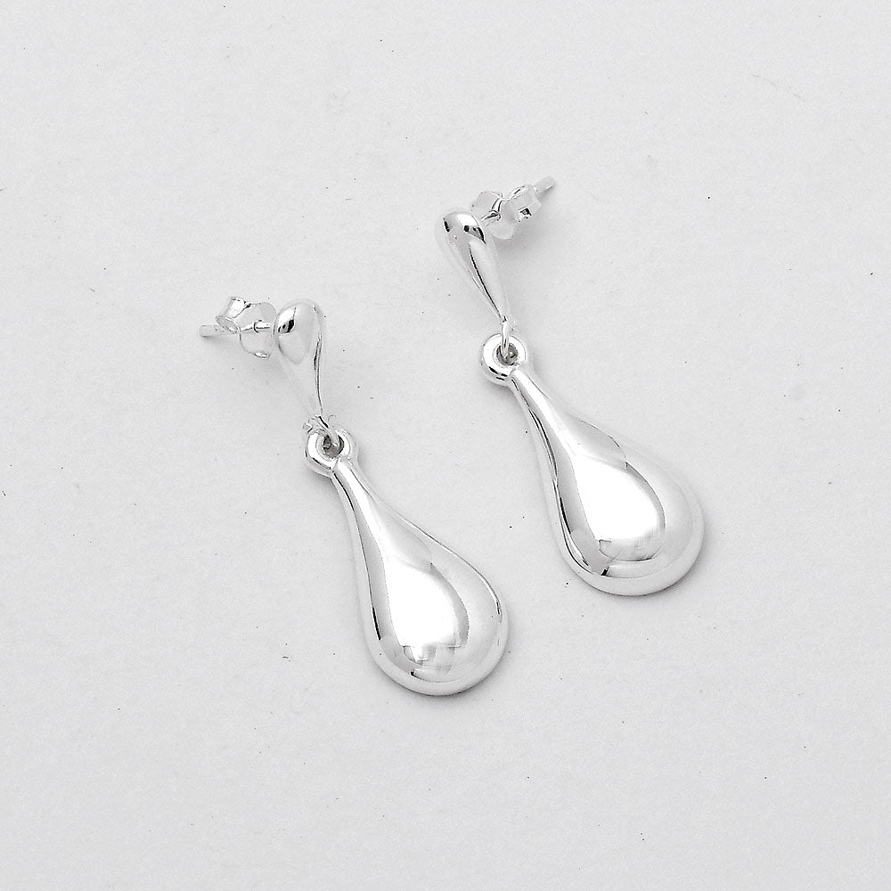 Elegant 925 Silver Teardrop Earrings Jewelry – Lightweight Dangle Design DGE1045-4