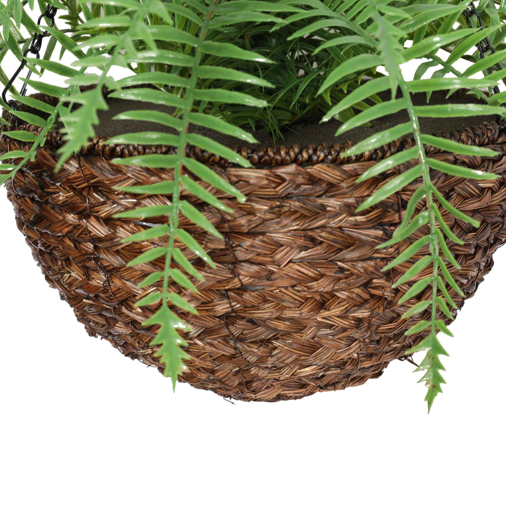 Artificial Hanging Basket – Fern Medium – UV Resistant-2