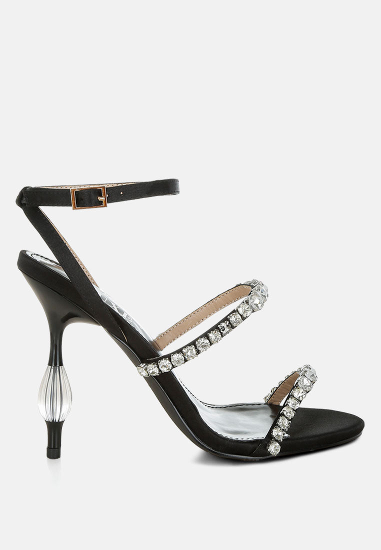 Aragon Diamante Embellished Fantasy Heel Sandals-6
