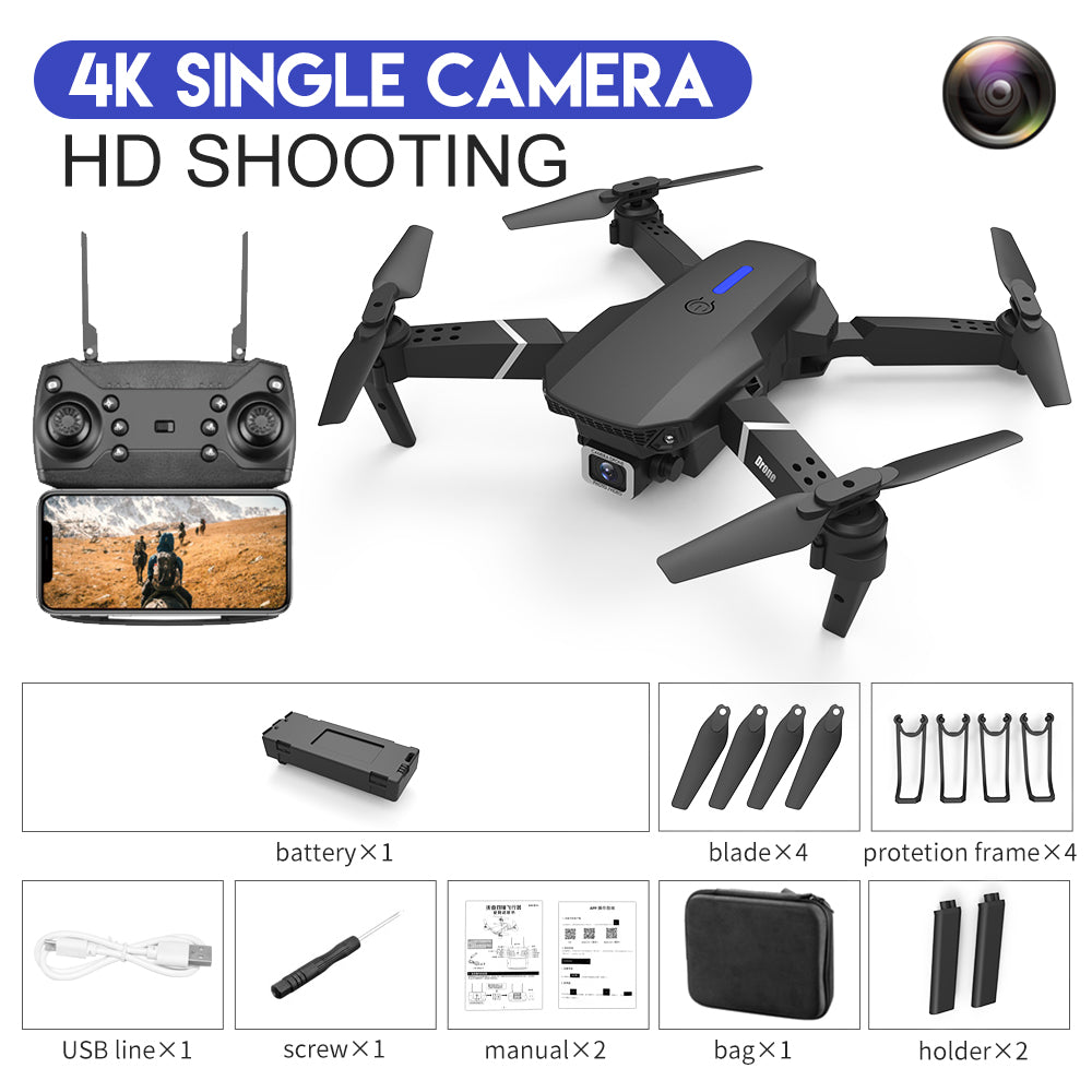 E88 Foldable Quadcopter with Dual Camera