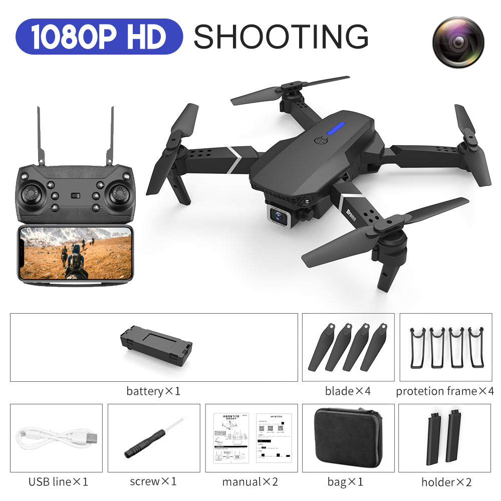 E88 Foldable Quadcopter with Dual Camera