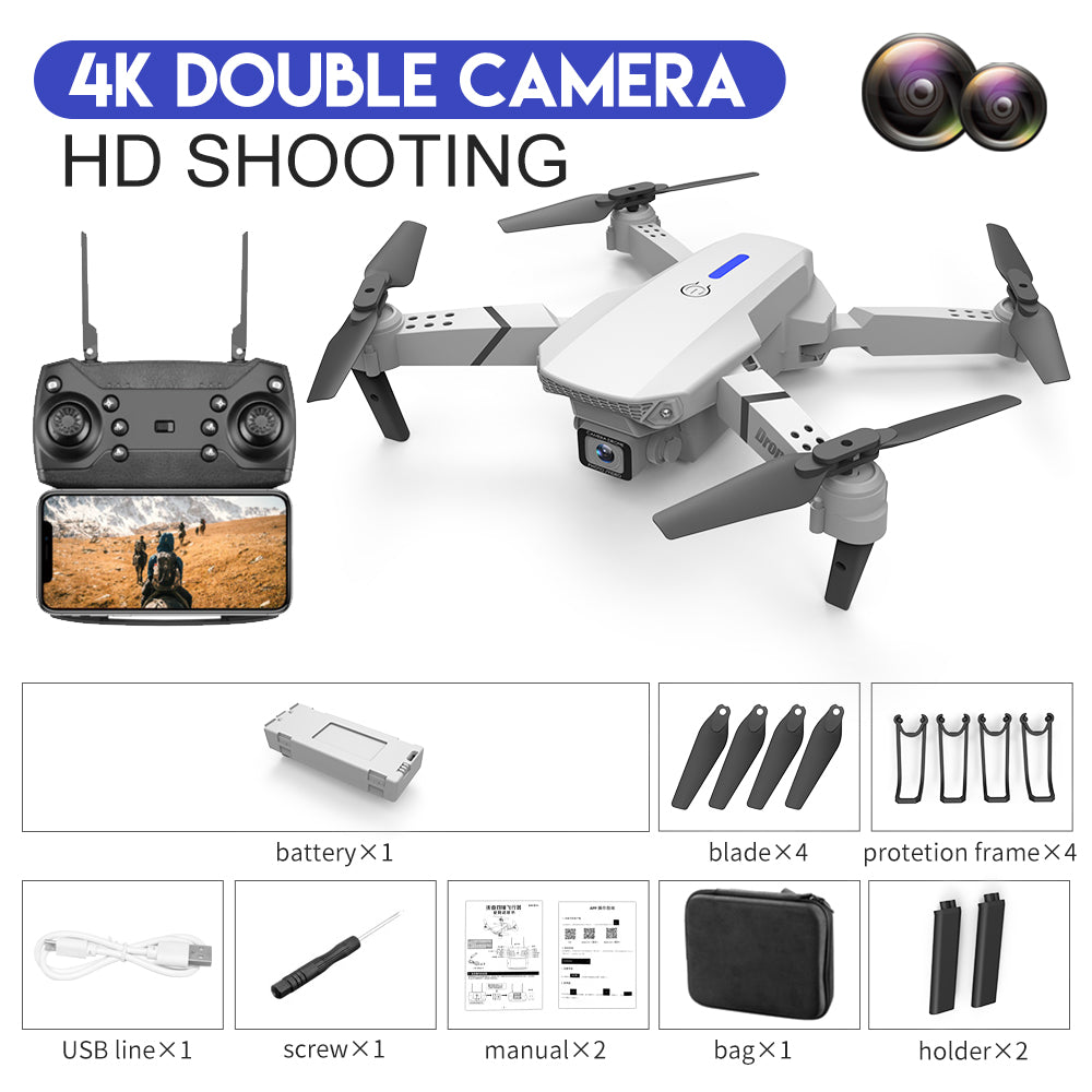 E88 Foldable Quadcopter with Dual Camera