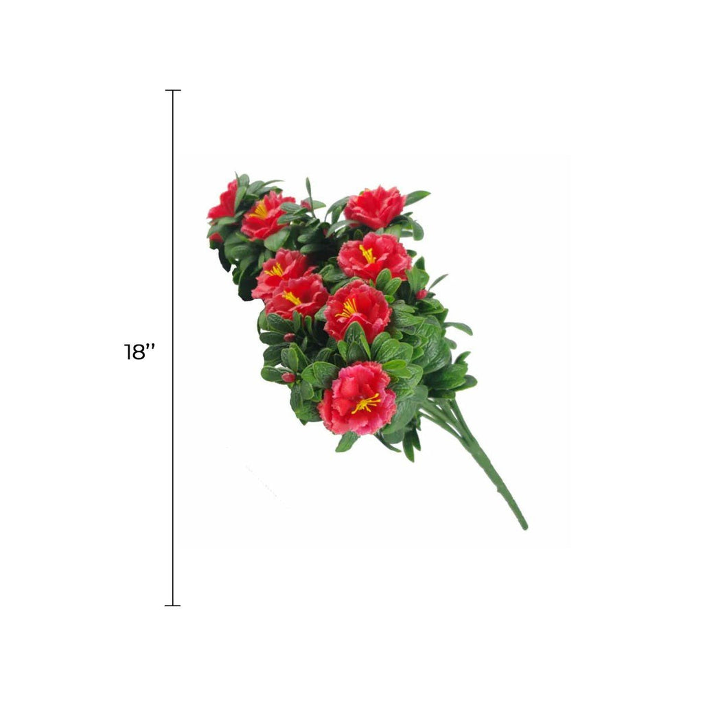 Red Rose Bunch Artificial Hanging Plant 18in – UV Resistant-1