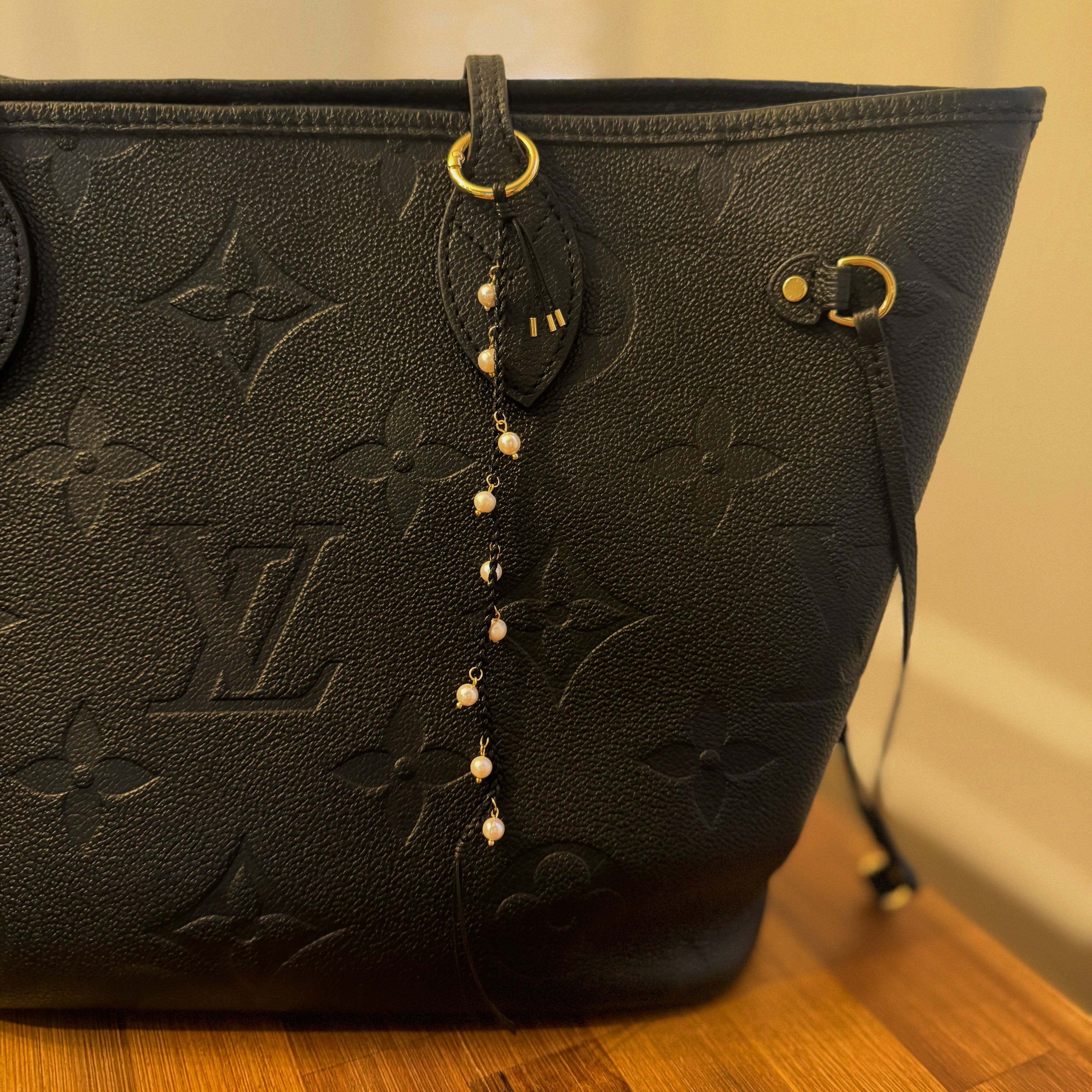 Pearls Down Bag Charm-0
