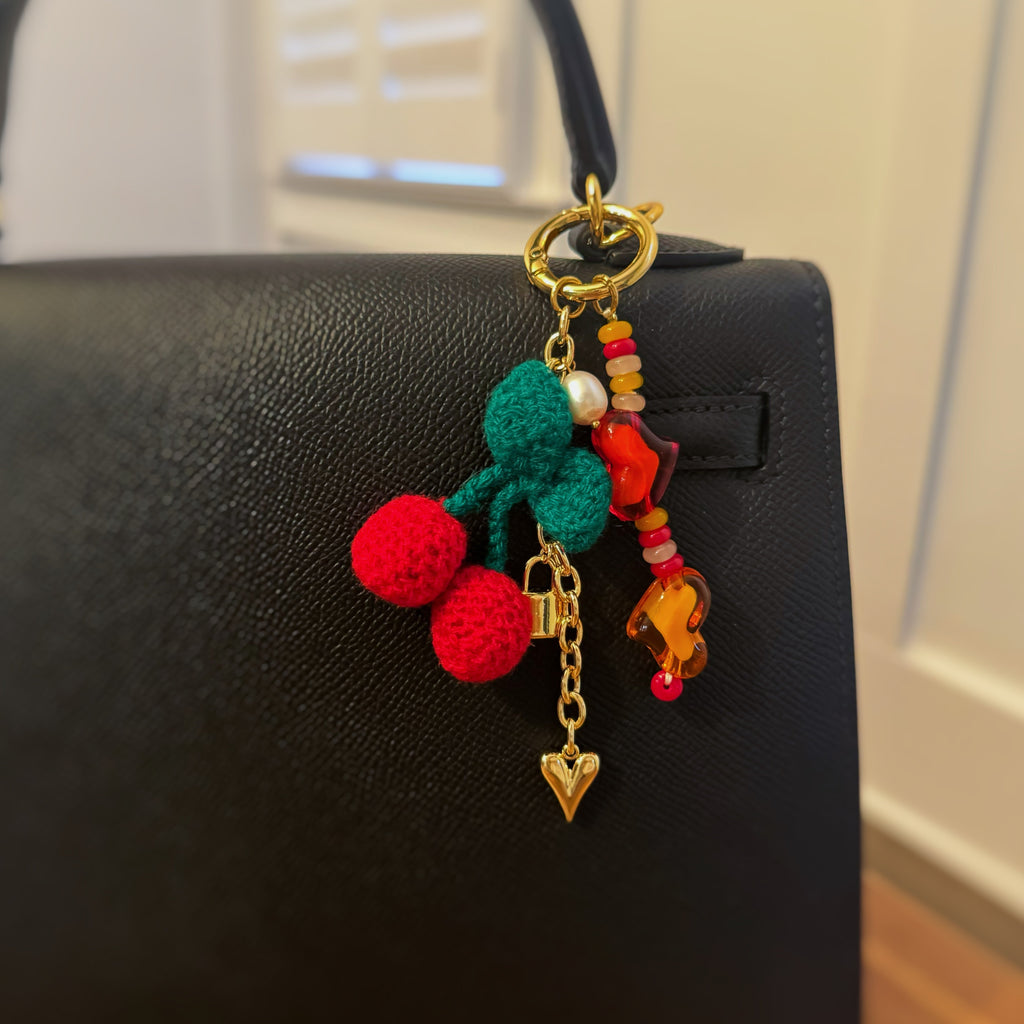 Heart Your Cherry Jingle Bag Charm-0