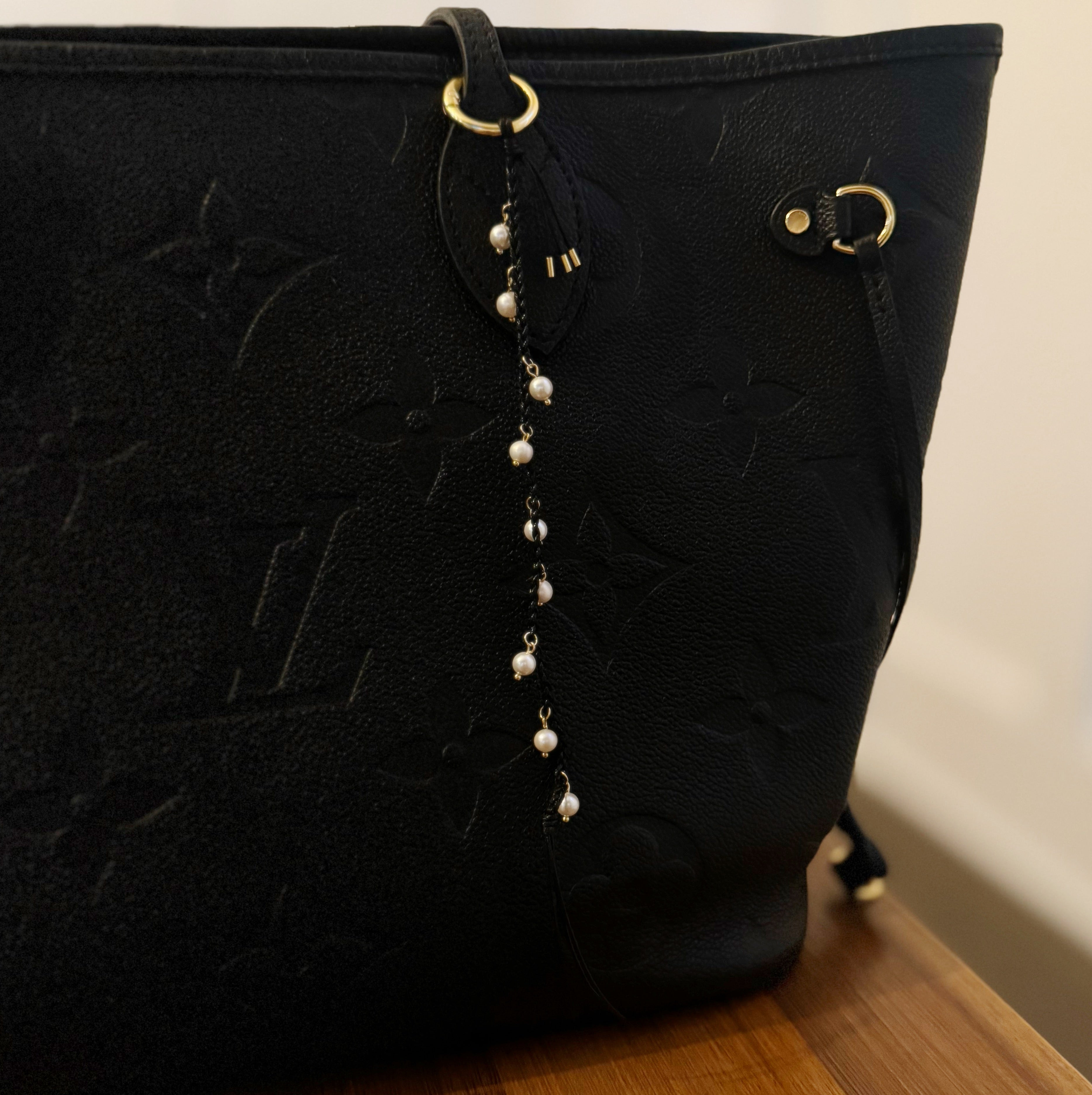 Pearls Down Bag Charm-1