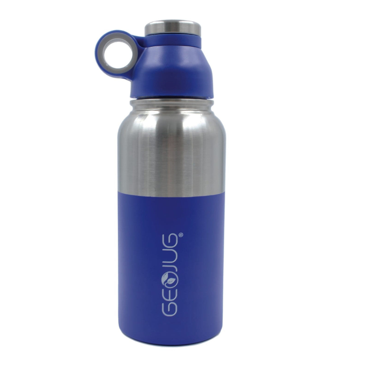 Brentwood GeoJug 18oz Stainless Steel Vacuum Insulated Water Bottle, Blue-0