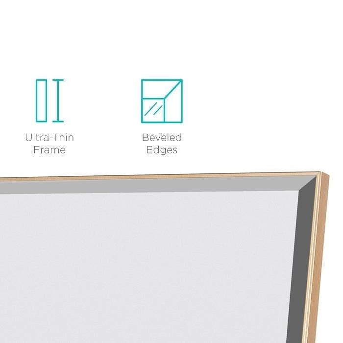 Gold Large Full Length Leaning Wall or Hanging Mirror-1
