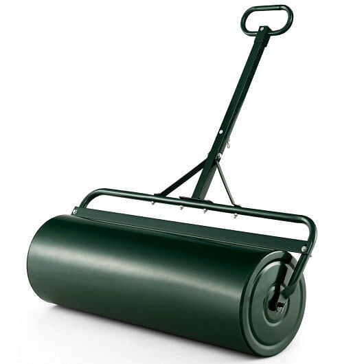 39 Inch Wide Push/Tow Lawn Roller-Green-0