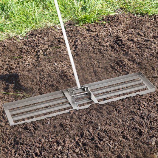 Lawn Leveling Rake 46 x 10 Inch Heavy Duty Lawn Level Tool for Soil-Black-5