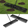 Lawn Leveling Rake 46 x 10 Inch Heavy Duty Lawn Level Tool for Soil-Black-10