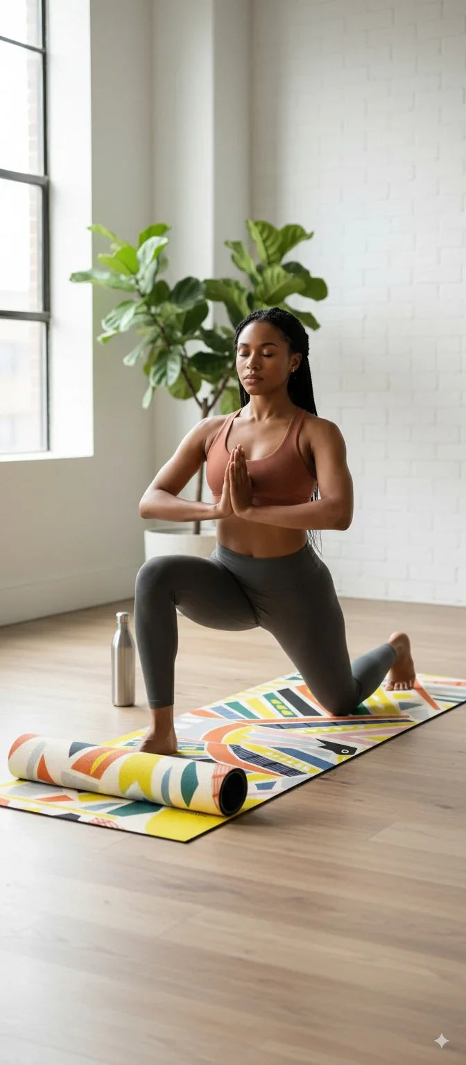 Leah Duncan Bird Yoga Mat – 6mm Eco-Friendly, Artistic Non-Slip Mat for All Yoga Styles-1