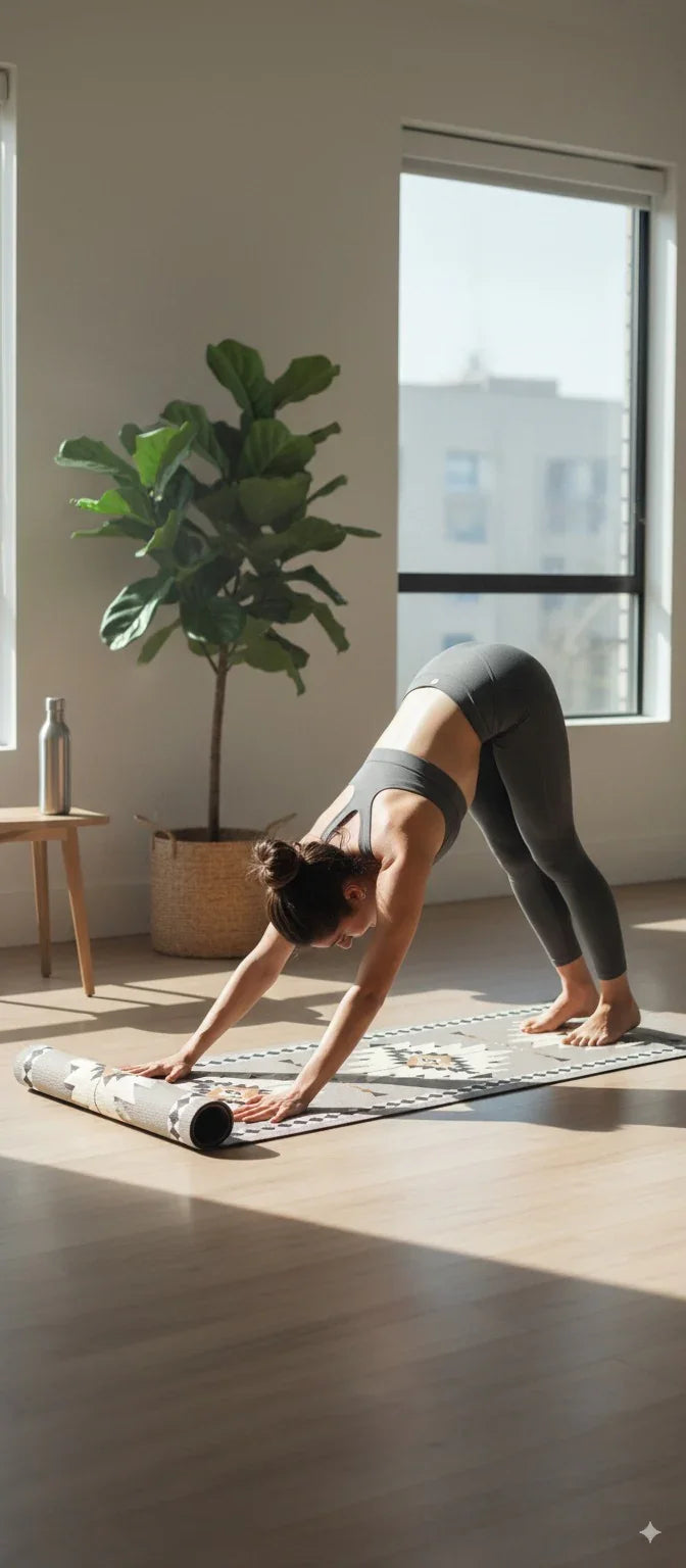 Yoga Mat | 6mm Thick | Gray | Non-Slip | Eco Friendly | Yune Yoga | Scorpion Bay-3