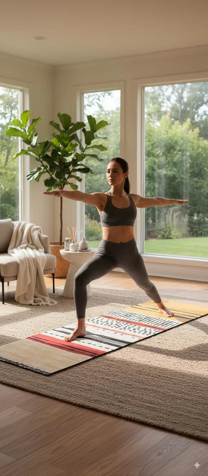 Leo Yoga Mat – Non-Slip, Cushioned, and Zodiac-Inspired for Studio, Home & Outdoor Practice-4