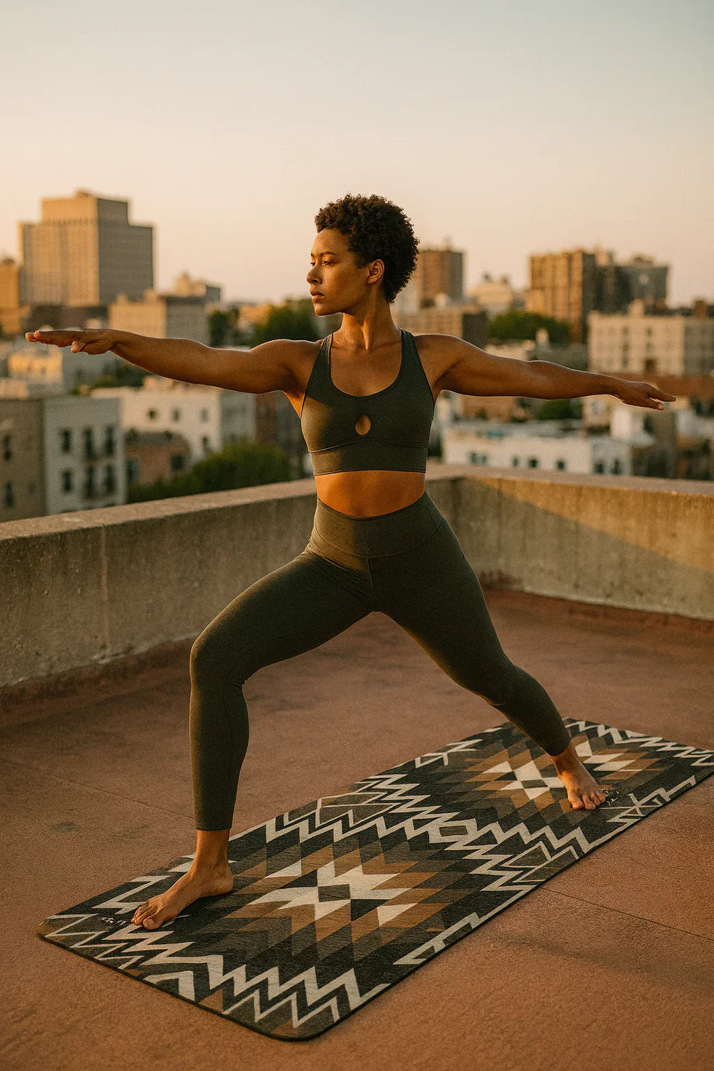 Red Rocks Sands Yoga Mat – 6 mm Extra Thick, Double-Sided Non-Slip, Eco-Friendly PER with UV-Printed Desert Design | Yune Yoga-1