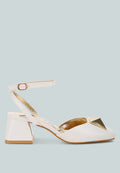 Griselda Brooch Detail Ankle Strap Sandals-0