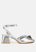 Griselda Brooch Detail Ankle Strap Sandals-0
