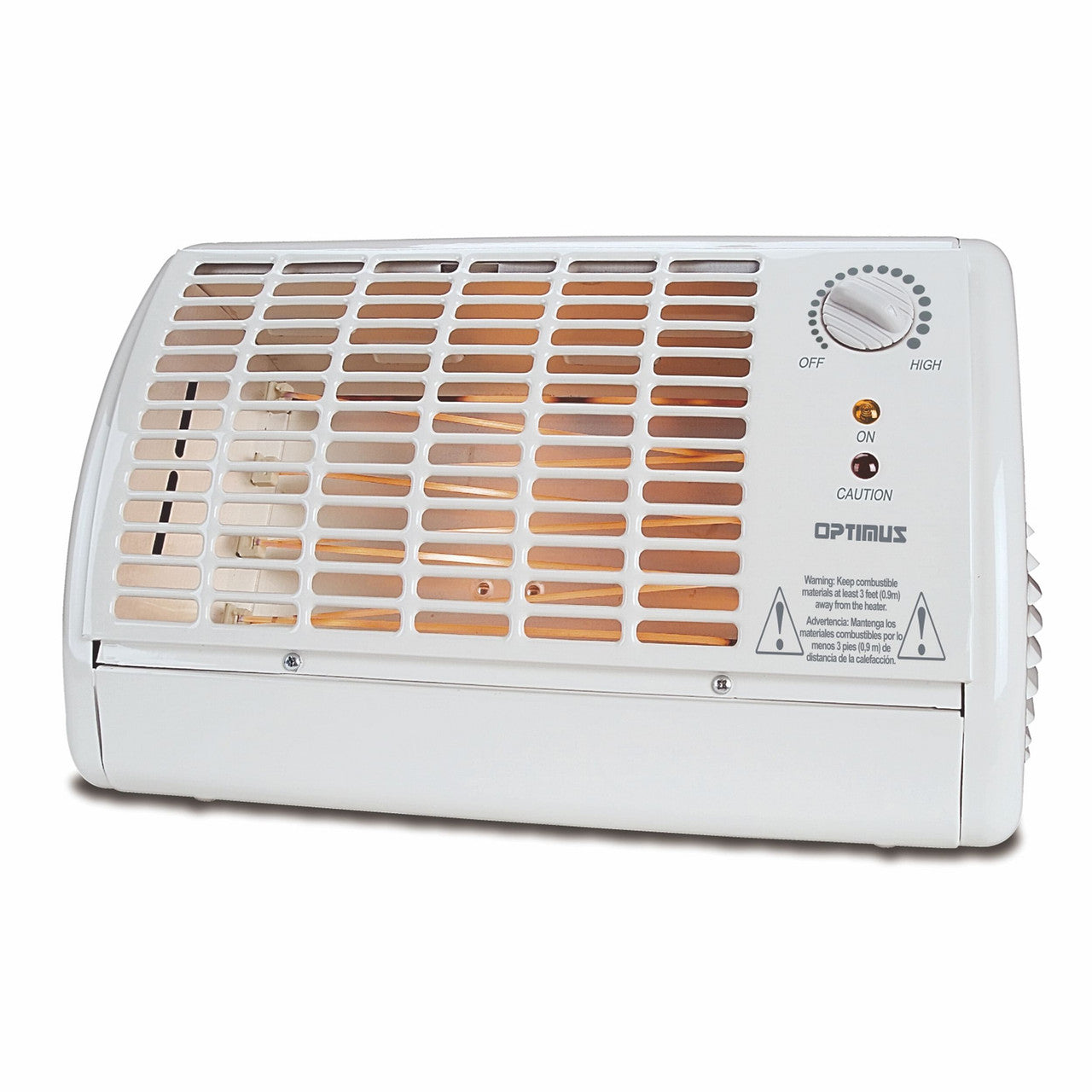 Optimus Portable Fan Forced Radiant Heater with Thermostat-0