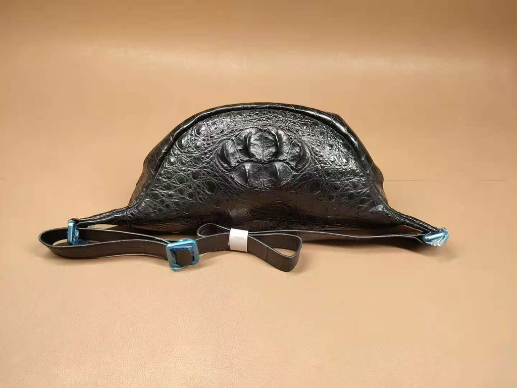 Crocodile Leather Crossbody Bag Money Shoulder Pack Men's-2