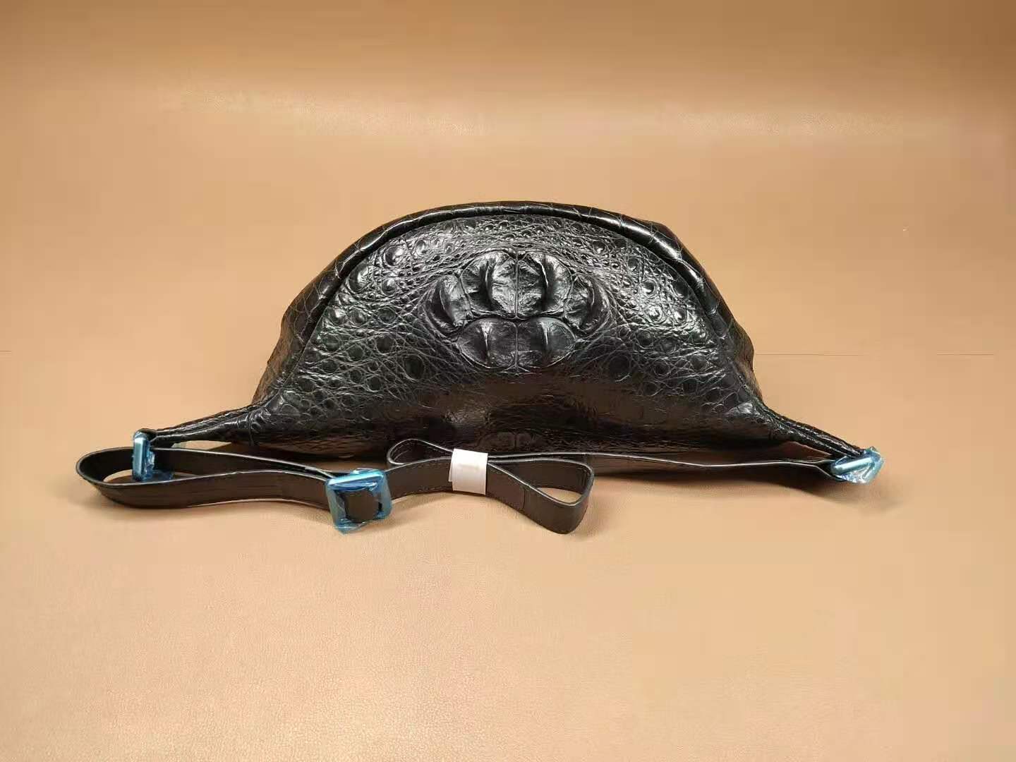 Crocodile Leather Crossbody Bag Money Shoulder Pack Men's-2