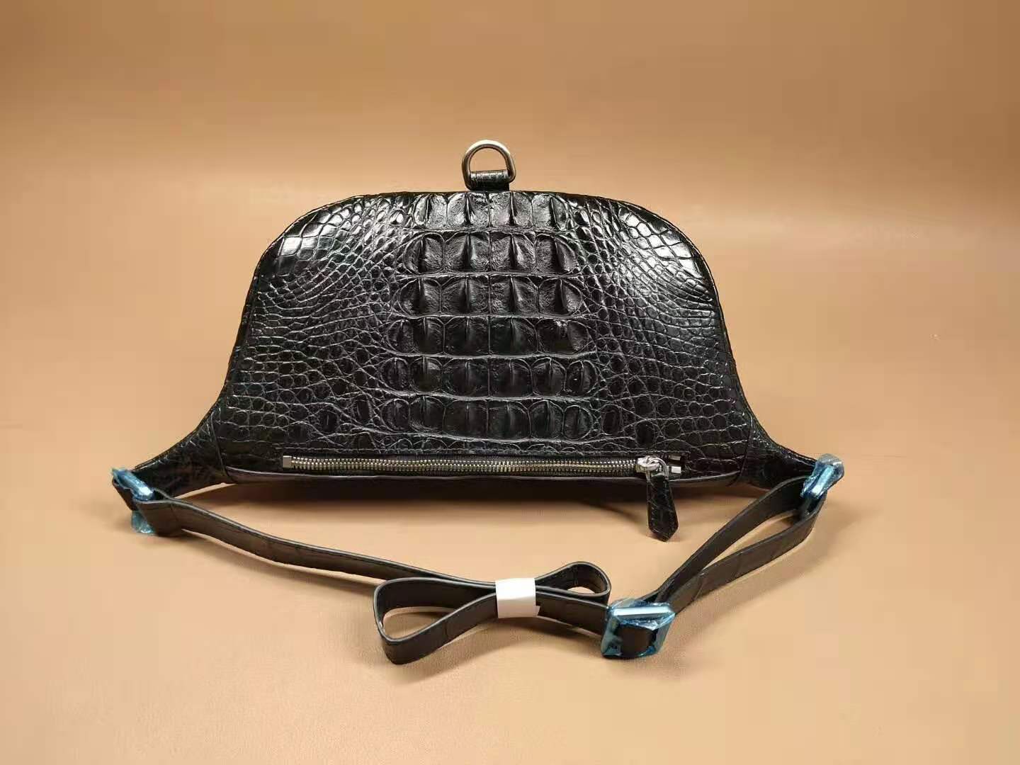 Crocodile Leather Crossbody Bag Money Shoulder Pack Men's-1