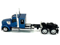 Kenworth W990 with Flat Top Sleeper Cab Blue Metallic 1/87 (HO) Plastic Model Car by HO Logistics-0