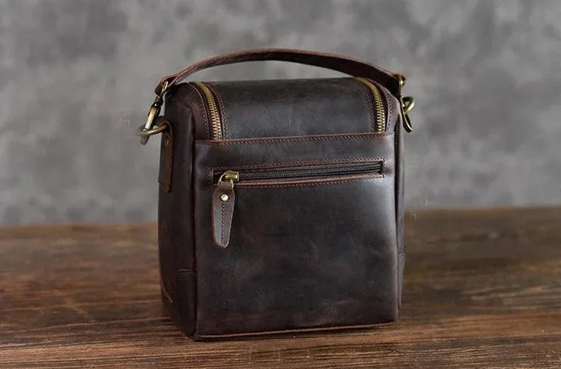 The Calista | Small Leather Camera Bag - Leather Camera Lens Case-4