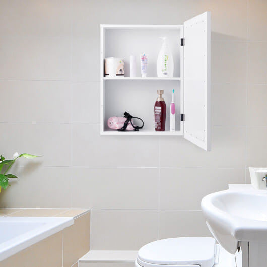 Wall Mounted Adjustable Medicine Storage Mirror Cabinet-1