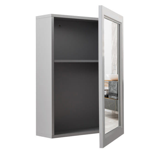 Wall Mounted Adjustable Medicine Storage Mirror Cabinet-7