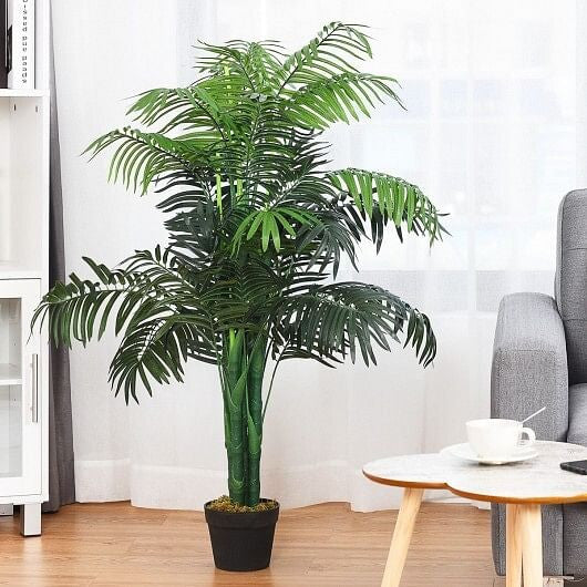 3.5 Feet Artificial Areca Palm Decorative Silk Tree with Basket-2