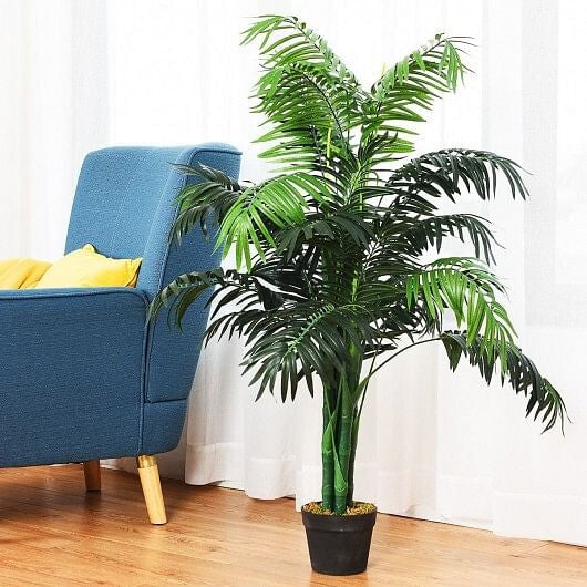 3.5 Feet Artificial Areca Palm Decorative Silk Tree with Basket-4