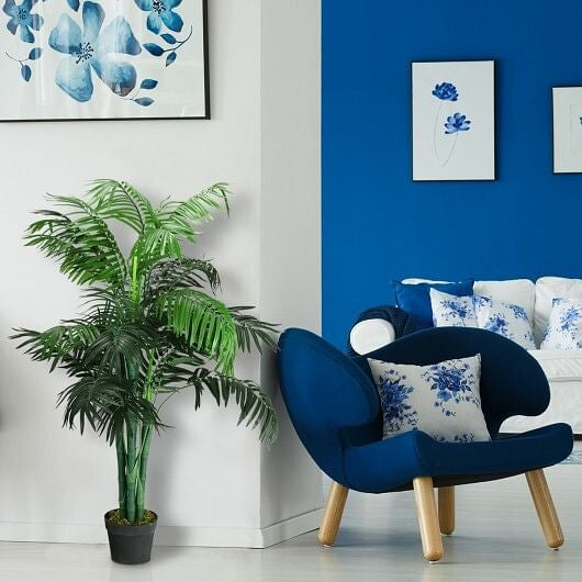 3.5 Feet Artificial Areca Palm Decorative Silk Tree with Basket-1