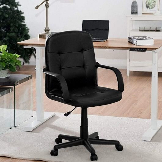 Ergonomic Office Chair with 360-degree Wheels-0