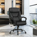 Massage Executive Office Chair with 6 Vibrating Points-Black-0